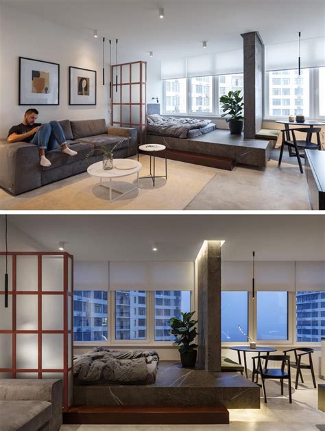 Fortunately, if you know how to choose and arrange the right furniture, your studio unit. This Small Apartment Designated Space For The Bedroom By ...