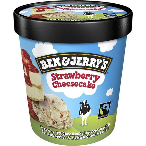 Ben And Jerrys Strawberry Cheesecake Ice Cream Tub 458ml Woolworths