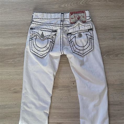 Whitered True Religion Jeans Grail Piece🇬🇧 Size Depop