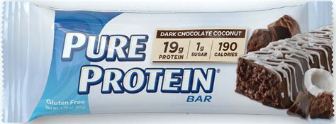 Pure Protein Bar Dark Chocolate Coconut 19g Protein 6 Ct