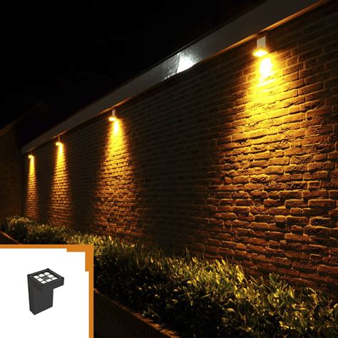 Contemporary Wall Light Hylo Up Or Down Cls Led Indoor Outdoor