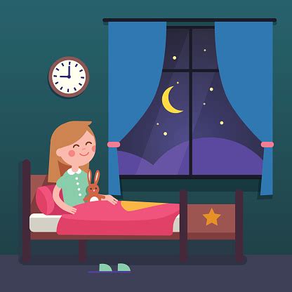 5.0 out of 5 stars 1. Girl Kid Preparing To Sleep Bedtime In Bed Stock ...