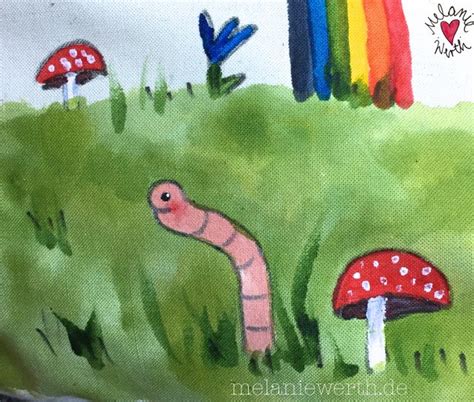 Der kleine maulwurf lebt zusammen mit seinen freunden im wald. Taube Maulwurf Regenwurm, Kissenbezug zur Taufe aus Bio ...