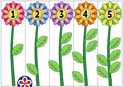 Free Printable Flower Counting Worksheet
