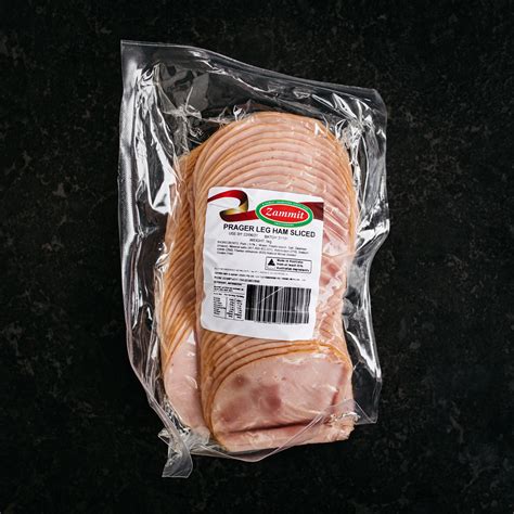 Sliced Prager Ham 1kg Zammit Smallgoods Alpha Fresh