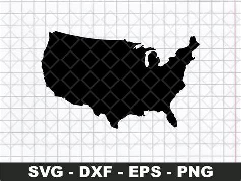 Usa Map Clipart Vector Svg Vectorency