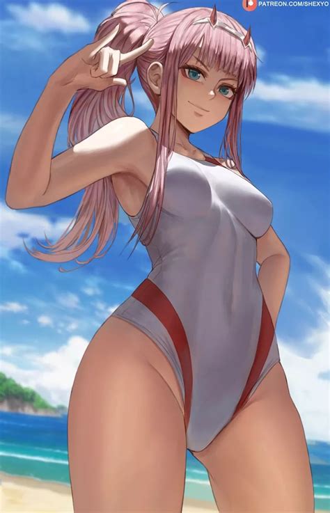 Swimsuit Zero Two Shexyo Darling In The Franxx Nudes By Sequence String