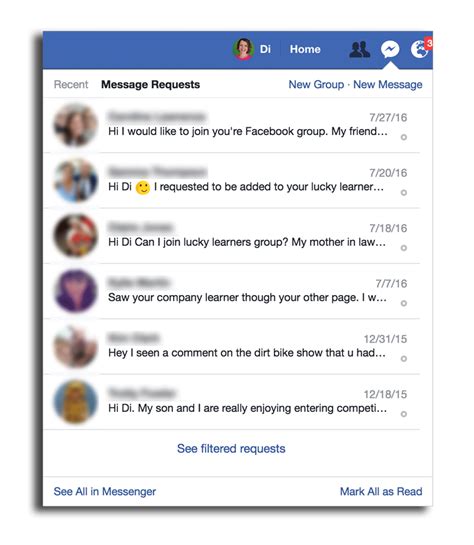 How To Check Facebook Filtered Messages And Message Requests Superlucky