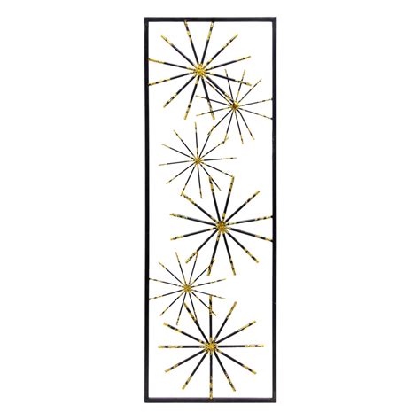 Large wall decor panels measure 22l x.5w x 48h each and weigh 32. Metal Starburst Wall Art Panel | At Home