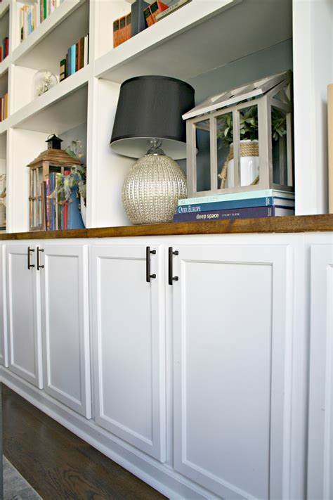 How To Create Custom Diy Built Ins With Stock Cabinets Thrifty Decor