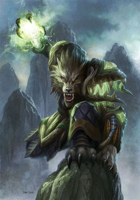 illustration de dan scott warcraft art werewolf art fantasy art