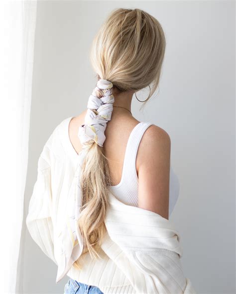 Scarf Ponytail Inspo Alexgaboury Hair Styles Sophisticated