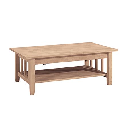 When fully extended the table top locks in place. Mission Lift-Top Coffee Table - Lam Brother's Unfinished ...