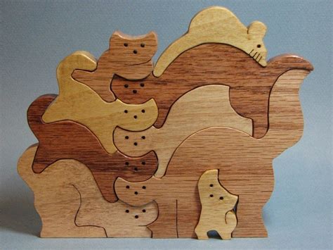 Deer Puzzles For Scroll Saw Here Are The Cats Assembled Into A
