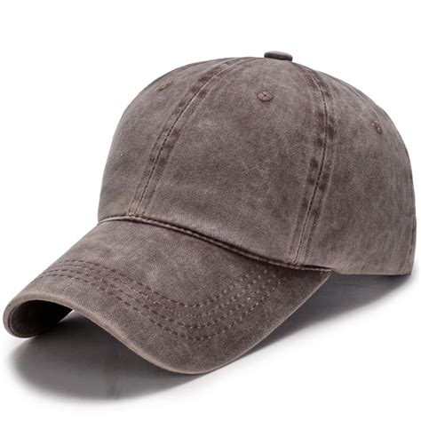 2019 Fashion Hat Men Plain Washed Cap Style Cotton Adjustable Baseball