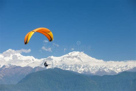 Paragliding Over Pokhara Nepal Editorial Photography Image Of