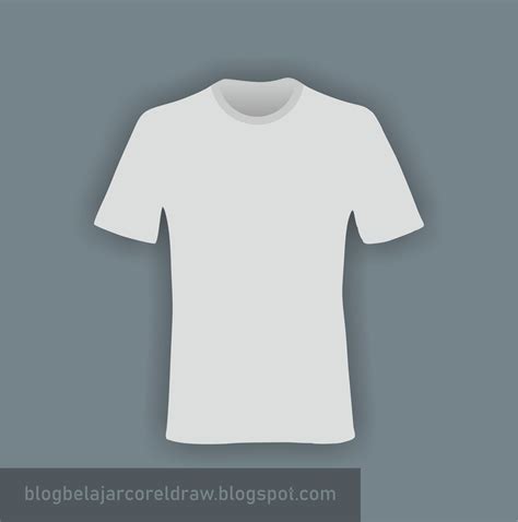 Desain Kaos Polos Lengan Pendek Format Vector CorelDRAW - Belajar CorelDRAW