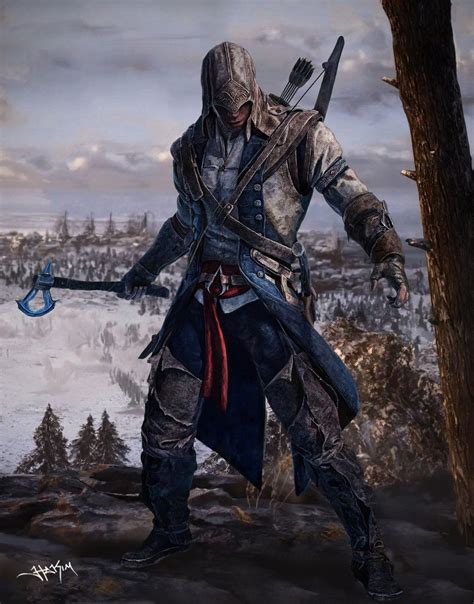 Assassins Creed 3 Connor Digital Painting By Hax09 On Deviantart