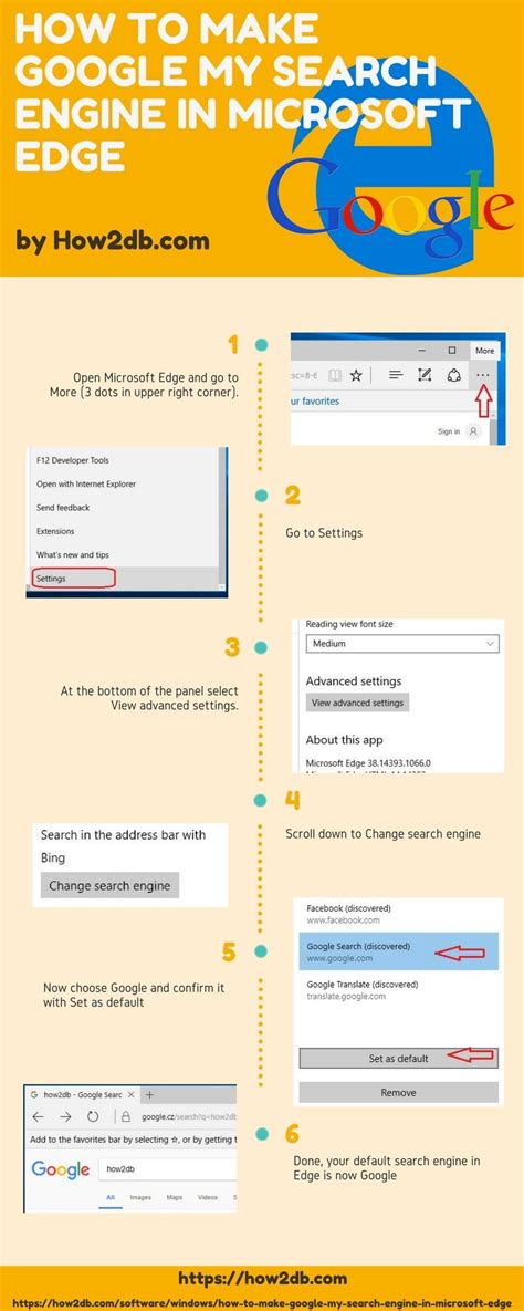 Turn on or off 'make microsoft edge your default browser' prompt in windows 10. How to make google my search engine in Microsoft Edge ...