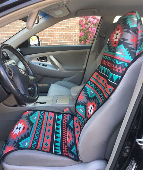 Order your seat covers, seats and accessories online at autozone.com. Aztec Car Seat Covers Slip On Universal Front Seat Covers Custom Tribal Seat Protector Monogram ...