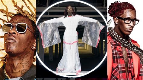 Young Thug Wears Trash Bag Kimono Dress In Adidas Originals Campaign