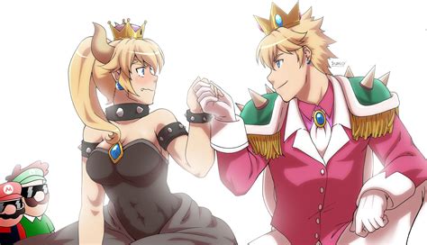 princess bowsette and prince peach bowsette know your meme