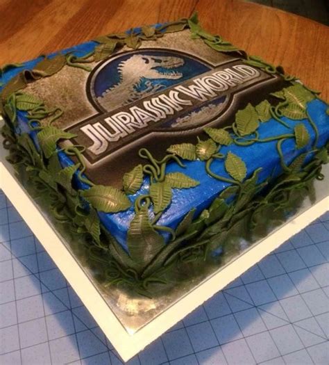 Here's a jurassic park birthday cake that should earn you in entry into the running for coolest birthday cake ever. Jurassic World Cake - CakeCentral.com