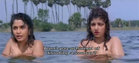 Ramya Krishnan And Rambha In Swimsuit Saree Sexy Pictures
