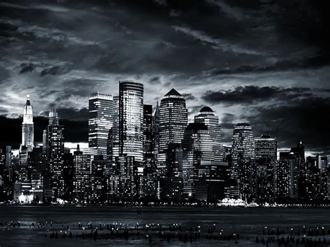 Black And White City Wallpapers Wallpaper Cave