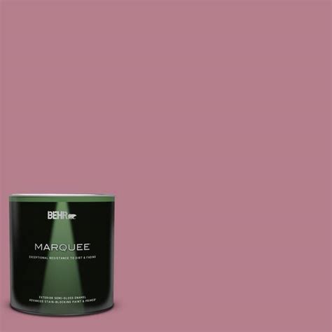 Behr Marquee 1 Qt 100d 4 Degas Pink Semi Gloss Enamel Exterior Paint