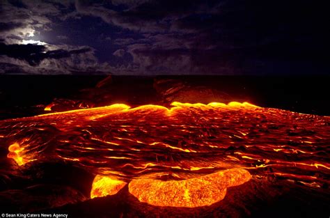 Fire And Lava Spew From Hawaiian Volcano In Extraordinary Images That