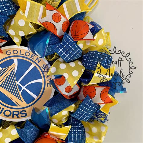 Golden State Warriors Wreath Décor Sportif Décor De Etsy