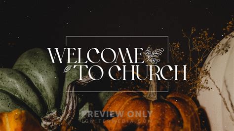 Fall Welcome To Church Title Graphics Igniter Media