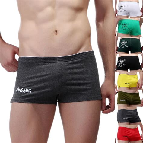 Free Shipping Mens Cotton Boxer Shorts Mens New Design Underwear