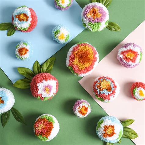 Get started with crafting your own pom pom flowers with our easy to use pom pom maker tool. Pom-Pom Flowers | A.C. Moore in 2020 | Pom pom flowers ...