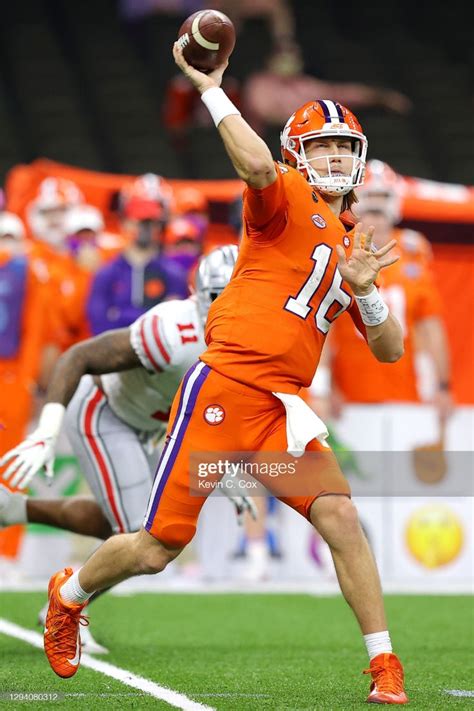 trevor lawrence of the clemson tigers passes against the ohio state trevor clemson tigers