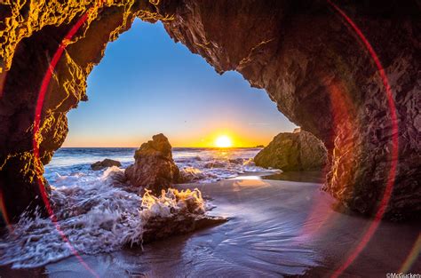 Malibu Sea Cave Sunsets Fine Art Hdr High Res California