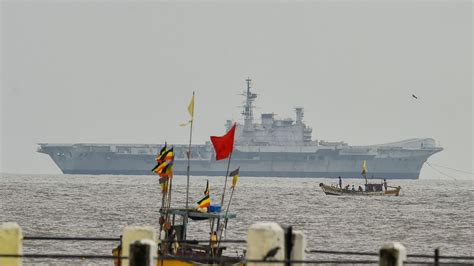 navy aircraft carrier ins viraat sets sail for last time to be dismantled and sold as scrap