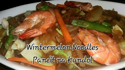 Kundol Pancit Or Wintermelon Noodles Recipehow To Cook Wintermelon