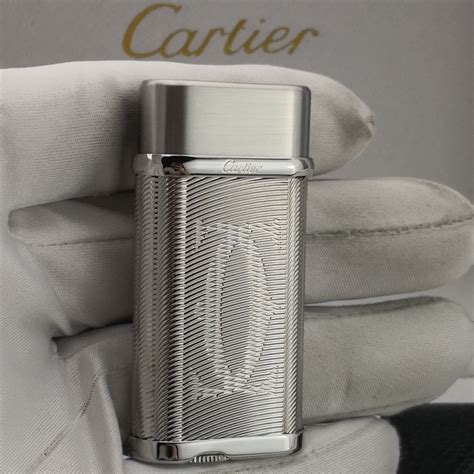 Copy Cartier Oval Lighter Engraved Logo Silver Finish | Lighter, Engraved logo, Vintage lighter