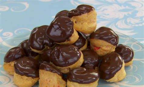 Gently shape the pastry and pat it into a rough ball. Mary Berry's profiteroles recipe on The Great Comic Relief Bake Off | TV Foods