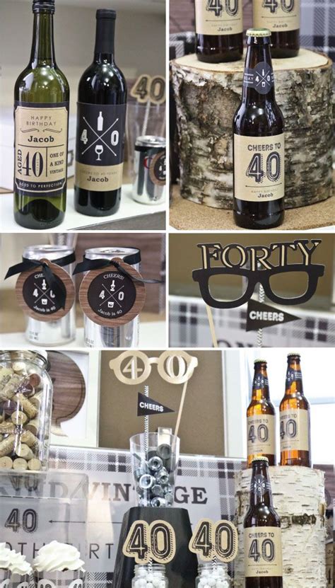 Makes me 40 mug funny 40th birthday gifts presents for. Birthday Party Ideas for Men: Cheers to 40 Years Milestone ...