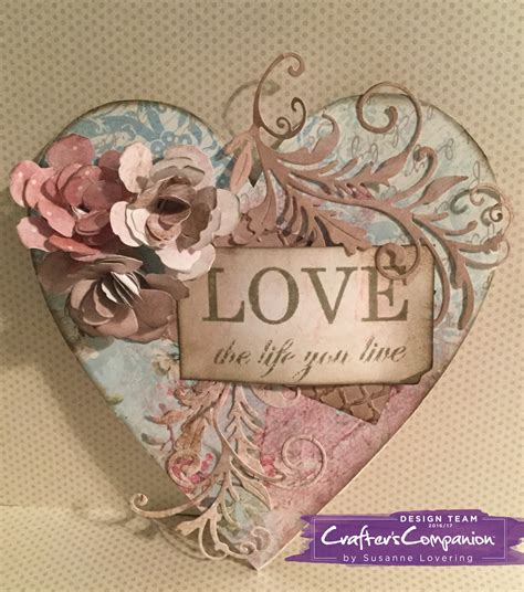 Shabby Chic Collection By Crafters Companion Mdf Heart Plaque By