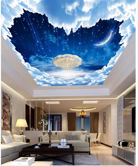 Galaxy mural acrylic kids bedroom bedroom galaxy mural. Custom 3d photo wallpaper ceilings Fantasy night sky ...