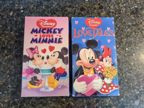 Disney Presents Mickey Loves Minnie Vhs 1996 And Love Tales Lot Of 2 Vhs 14 99 Picclick