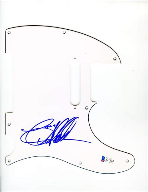 Jason Aldean Signed Guitar Pickguard Certified Authentic Beckett Bas