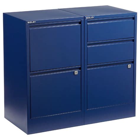 This feature helps secure your documents and other valuables you may place inside them. Oxford Blue Bisley® File Cabinets | Filing cabinet, Small ...