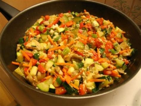 Bunte Gemüsepfanne a la Mandy Rezept