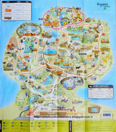 singapore zoo map