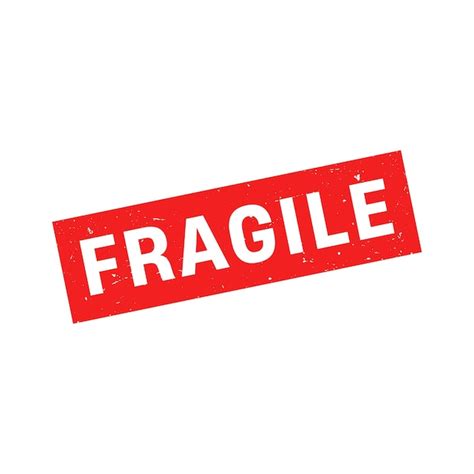 Premium Vector Fragile Stamp Fragile Grunge Square Sign